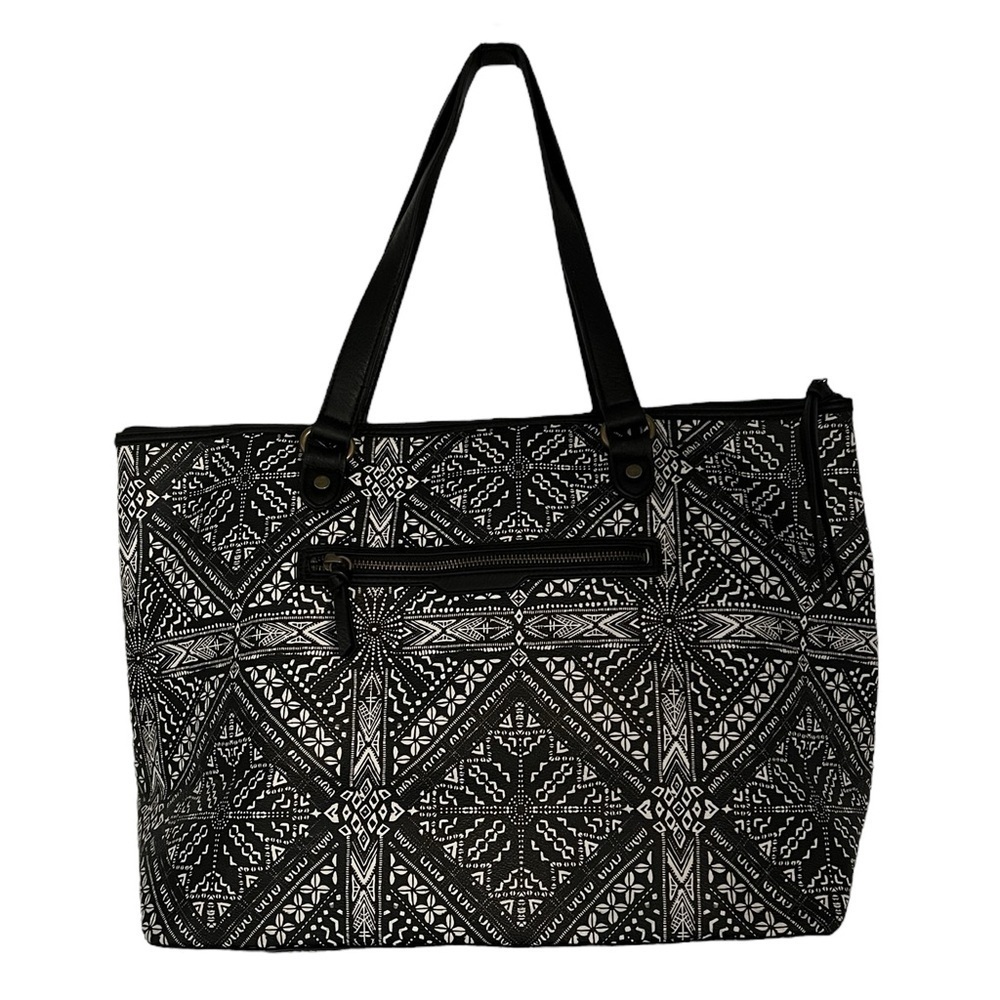 Elliott Lucca Black/White Tote Size Large